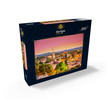 Santa Fe, New Mexico, USA Downtown skyline at dusk. 1000 Jigsaw Puzzle box view1