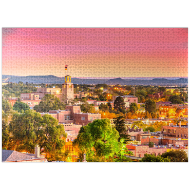 puzzleplate Santa Fe, New Mexico, USA Downtown skyline at dusk. 1000 Jigsaw Puzzle