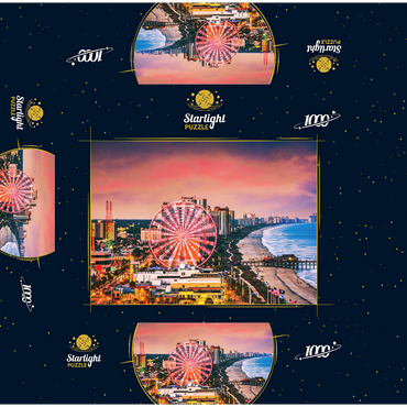 Myrtle Beach, South Carolina, USA City skyline. 1000 Jigsaw Puzzle box 3D Modell