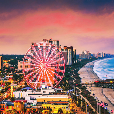 Myrtle Beach, South Carolina, USA City skyline. 100 Jigsaw Puzzle 3D Modell