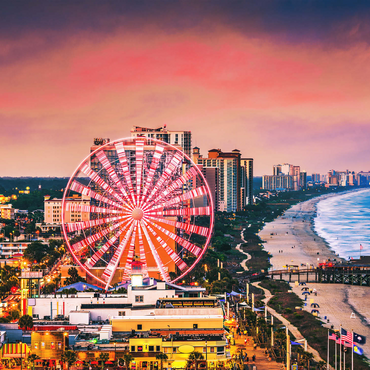 Myrtle Beach, South Carolina, USA City skyline. 500 Jigsaw Puzzle 3D Modell