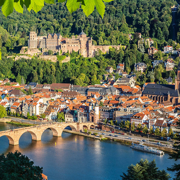 View of Heidelberg in summer, Germany 1000 Jigsaw Puzzle 3D Modell