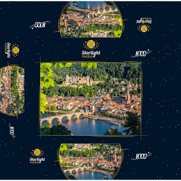 View of Heidelberg in summer, Germany 1000 Jigsaw Puzzle box 3D Modell