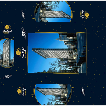 Flatiron Building on Fifth Avenue, Manhattan, New York City, New York, USA 500 Jigsaw Puzzle box 3D Modell