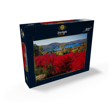 Autumn atmosphere at Lake Waramaug, Connecticut, USA 500 Jigsaw Puzzle box view1