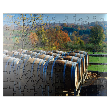 puzzleplate Hopkins Winery on the Connecticut Wine Route, Lake Waramaug, Connecticut, USA 100 Jigsaw Puzzle