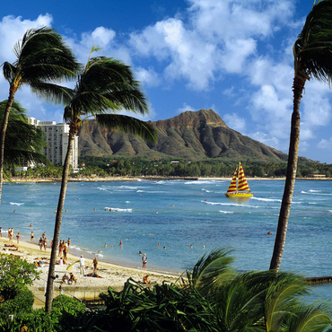 Honolulu, Oahu, Hawaii, USA 500 Jigsaw Puzzle 3D Modell