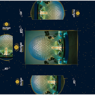 Spaceship Earth, Epcot Center 100 Jigsaw Puzzle box 3D Modell