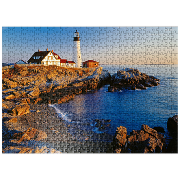 puzzleplate Portland Head Lighthouse at Cape Elizabeth, Maine, USA 500 Jigsaw Puzzle