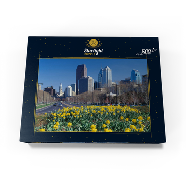 Benjamin Franklin Parkway with Skline and City Hall, Philadelphia, Pennsylvania, USA 500 Jigsaw Puzzle box view1