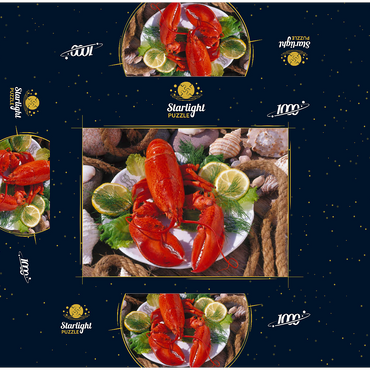 Lobster 1000 Jigsaw Puzzle box 3D Modell