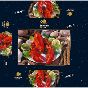 Lobster 500 Jigsaw Puzzle box 3D Modell