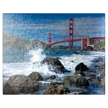 puzzleplate San Francisco Bay and Golden Gate Bridge, San Francisco, California, USA 100 Jigsaw Puzzle