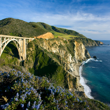 Coast on Highway One near Big Sur, California, USA 1000 Jigsaw Puzzle 3D Modell