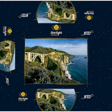 Coast on Highway One near Big Sur, California, USA 1000 Jigsaw Puzzle box 3D Modell