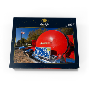 Vintage car in Ybor City, Tampa on the Gulf Coast, Florida, USA 100 Jigsaw Puzzle box view1