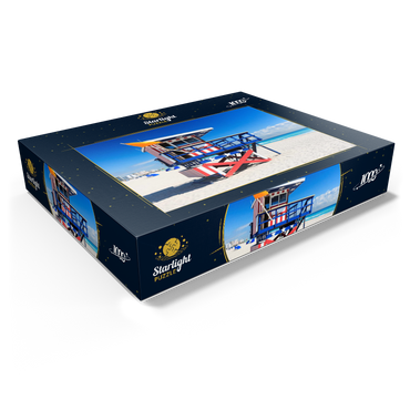 Lifeguard station in South Beach in Miami Beach, Florida, USA 1000 Jigsaw Puzzle box view1