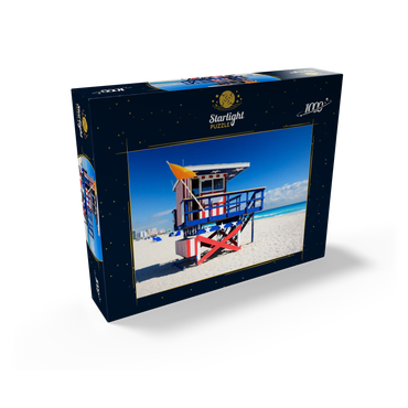 Lifeguard station in South Beach in Miami Beach, Florida, USA 1000 Jigsaw Puzzle box view1