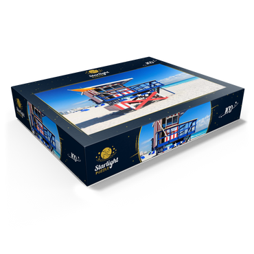 Lifeguard station in South Beach in Miami Beach, Florida, USA 100 Jigsaw Puzzle box view1