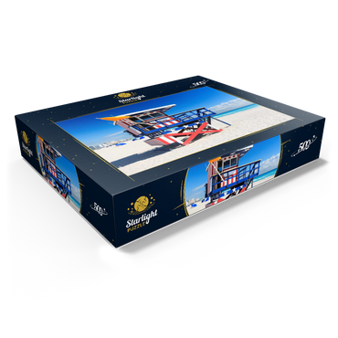 Lifeguard station in South Beach in Miami Beach, Florida, USA 500 Jigsaw Puzzle box view1