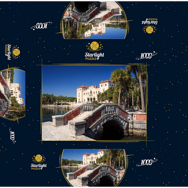Villa Vizcaya garden area in Coconut Grove Miami, Florida, USA 1000 Jigsaw Puzzle box 3D Modell