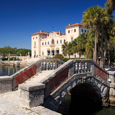 Villa Vizcaya garden area in Coconut Grove Miami, Florida, USA 500 Jigsaw Puzzle 3D Modell