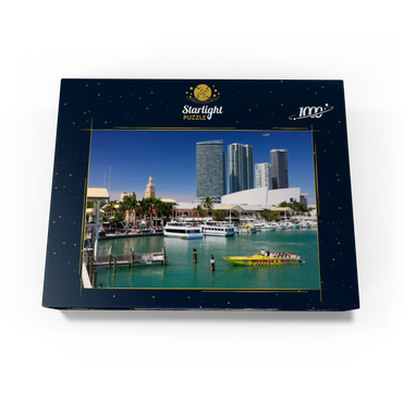 Marina at Bayside Marketplace in Downtown Miami, Florida, USA 1000 Jigsaw Puzzle box view1