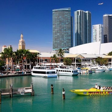 Marina at Bayside Marketplace in Downtown Miami, Florida, USA 500 Jigsaw Puzzle 3D Modell