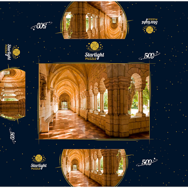 Cloister in the rebuilt Spanish Monastery of St. Bernard in Miami, Florida, USA 500 Jigsaw Puzzle box 3D Modell