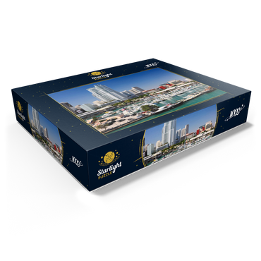 Marina at Bayside Marketplace in Downtown Miami, Florida, USA 1000 Jigsaw Puzzle box view1