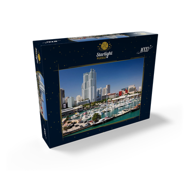 Marina at Bayside Marketplace in Downtown Miami, Florida, USA 1000 Jigsaw Puzzle box view1