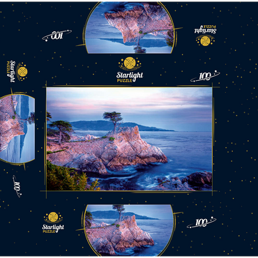 Lonely Cypress, Monterey cypress tree on Pacific coast near Carmel 100 Jigsaw Puzzle box 3D Modell