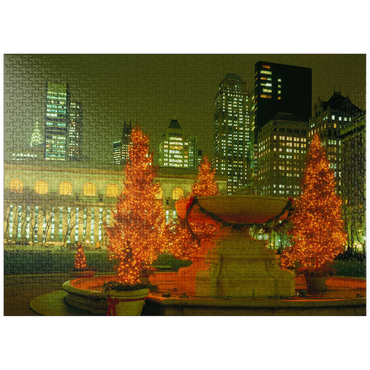 puzzleplate Public Library in Midtown-Manhattan, New York City, New York, USA 1000 Jigsaw Puzzle