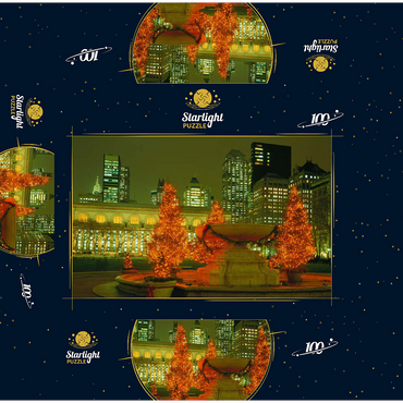 Public Library in Midtown-Manhattan, New York City, New York, USA 100 Jigsaw Puzzle box 3D Modell