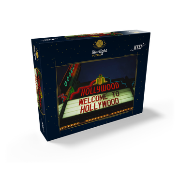 Neon sign in Hollywood, Los Angeles, California, USA 1000 Jigsaw Puzzle box view1