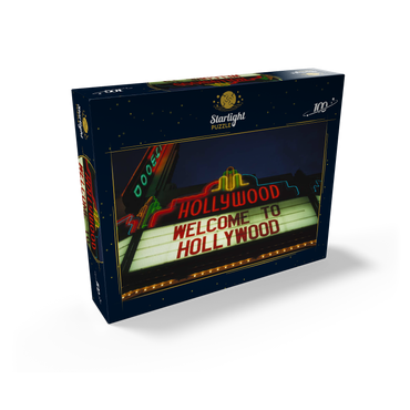 Neon sign in Hollywood, Los Angeles, California, USA 100 Jigsaw Puzzle box view1