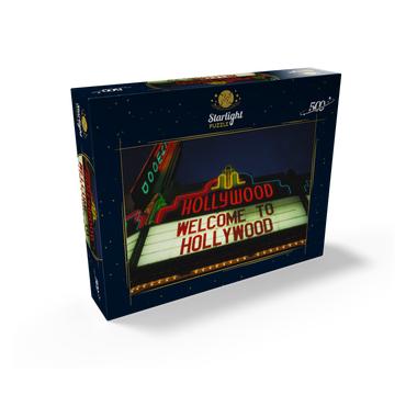 Neon sign in Hollywood, Los Angeles, California, USA 500 Jigsaw Puzzle box view1