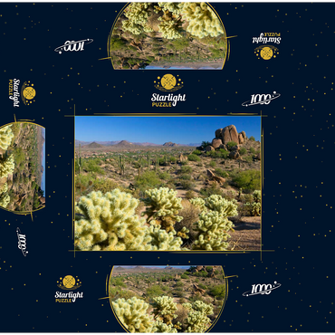 View from Pinnacle Peak, Scottsdale, Arizona, USA 1000 Jigsaw Puzzle box 3D Modell