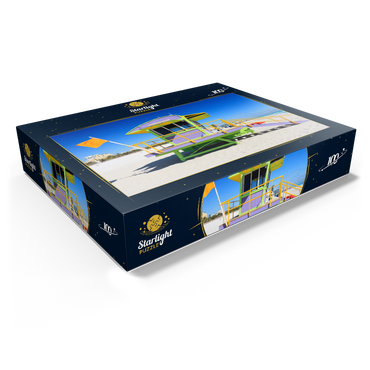 Lifeguard station in South Beach in Miami Beach, Florida, USA 100 Jigsaw Puzzle box view1