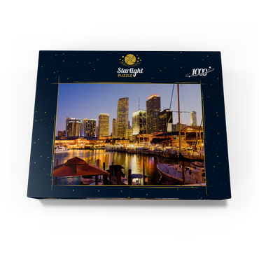 Marina at Bayside Marketplace in Downtown Miami, Florida, USA 1000 Jigsaw Puzzle box view1