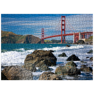 puzzleplate San Francisco Bay and Golden Gate Bridge, San Francisco, California, USA 500 Jigsaw Puzzle