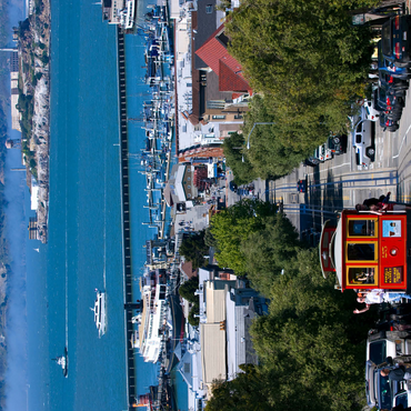 Cable Car with Fisherman's Wharf and Alcatraz Island, San Francisco, California, USA 500 Jigsaw Puzzle 3D Modell