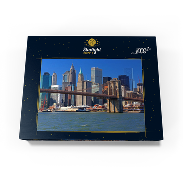 View to Brooklyn Bridge, Manhattan, New York City, New York, USA 1000 Jigsaw Puzzle box view1