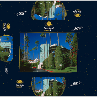 Beverly Hills Hotel in Los Angeles, California, USA 500 Jigsaw Puzzle box 3D Modell