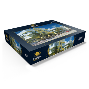 Art Deco Hotels on Ocean Drive in Miami Beach, Florida, USA 500 Jigsaw Puzzle box view1