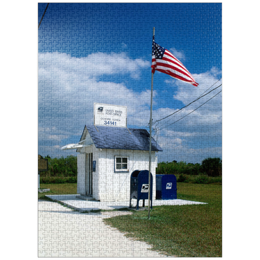 puzzleplate Smallest post office, Ochopee, Everglades National Park, Florida, USA 1000 Jigsaw Puzzle