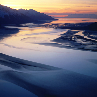 Turnagain Arm, Chugach Mountains, Alaska, USA 500 Jigsaw Puzzle 3D Modell