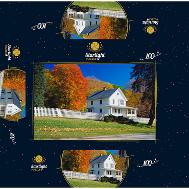 Country house in Warren, Connecticut, USA 100 Jigsaw Puzzle box 3D Modell