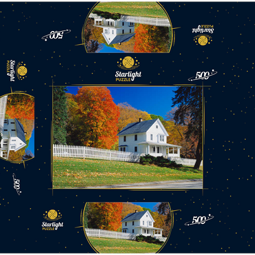 Country house in Warren, Connecticut, USA 500 Jigsaw Puzzle box 3D Modell