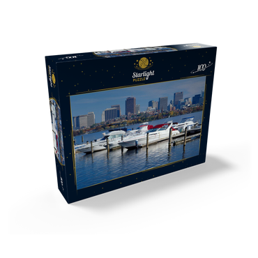 Charles River Basin against Skyline, Boston, Massachusetts, USA 100 Jigsaw Puzzle box view1